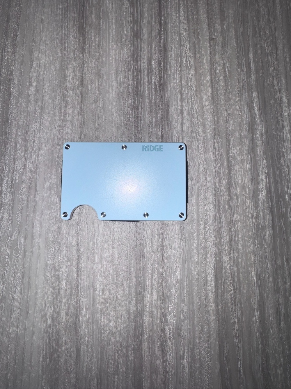 Ridge Minimalist Card Wallet in Light Blue
